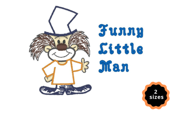 Funny Little Man Embroidery